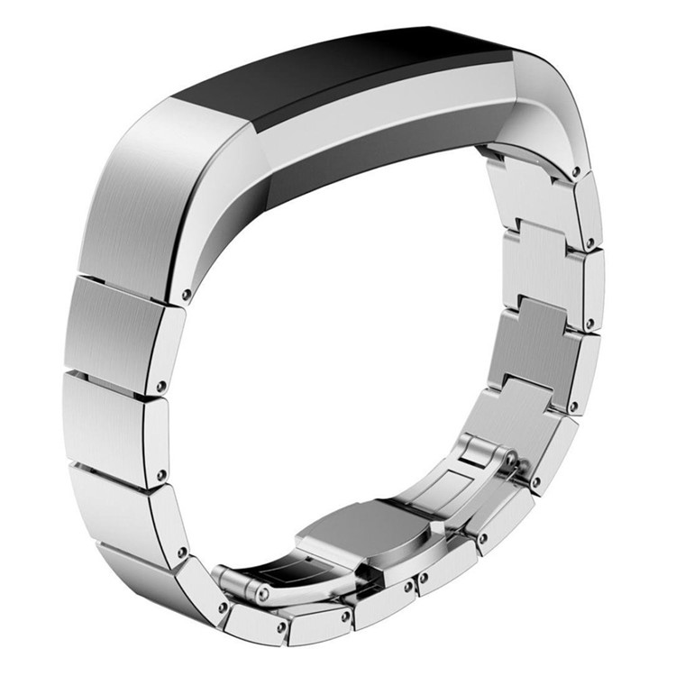 Solid Stainless Steel Watch Band Link Bracelet for Fitbit Alta - Silver Color-2