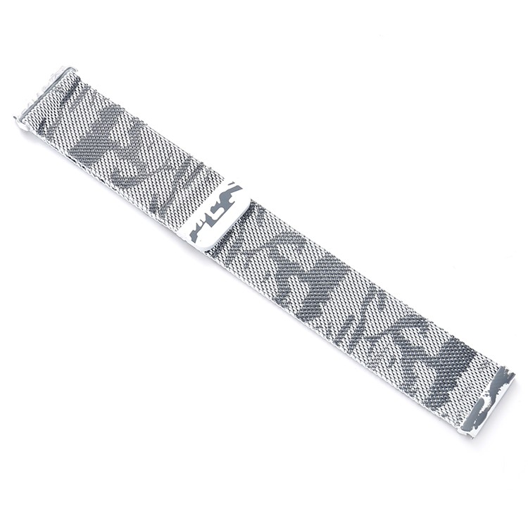 Tarnmuster Magnetisches Milanese Edelstahlarmband Für Fitbit Blaze - Silberfarbe-3