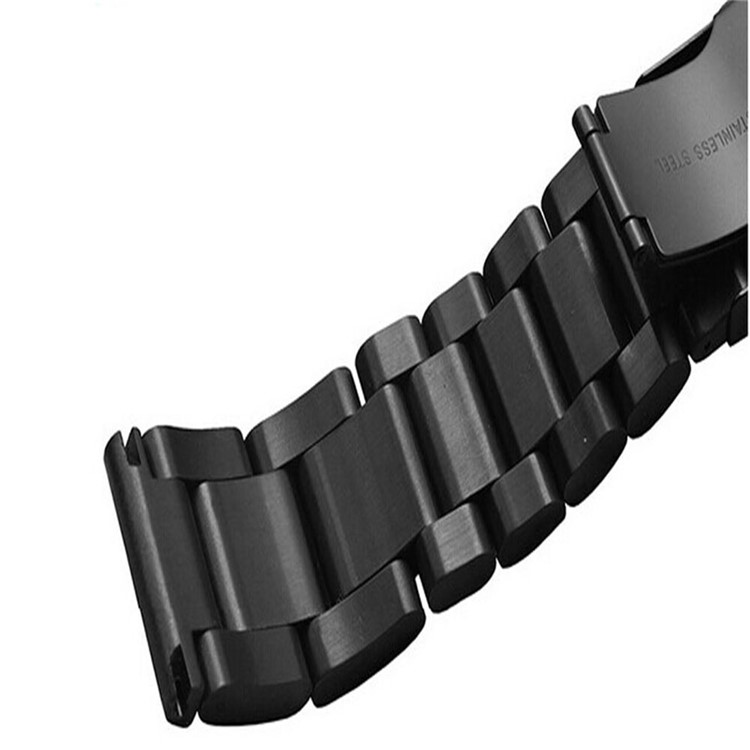 Luxury Three Beads Stainless Steel Metal Strap with Folding Clasp for Garmin Fenix 3 - Black-3