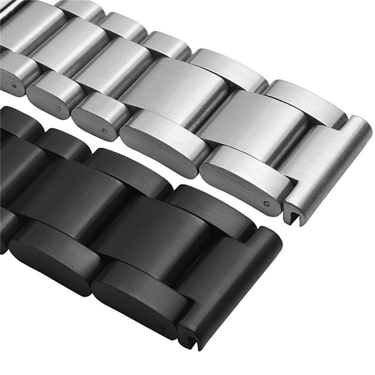 Luxury Three Beads Stainless Steel Metal Strap with Folding Clasp for Garmin Fenix 3 - Black-4