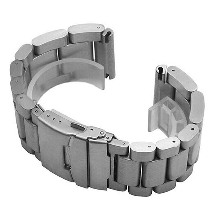 Three Beads Luxury Stainless Steel Wristband with Folding Clasp for Garmin Fenix 3 - Silver Color-2
