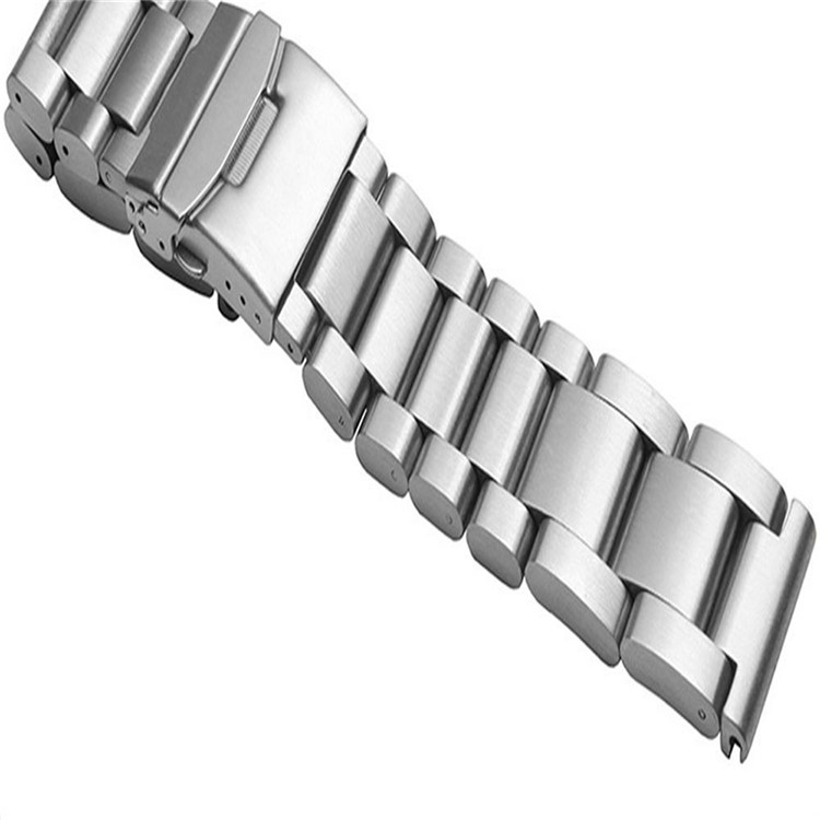 Three Beads Luxury Stainless Steel Wristband with Folding Clasp for Garmin Fenix 3 - Silver Color-4