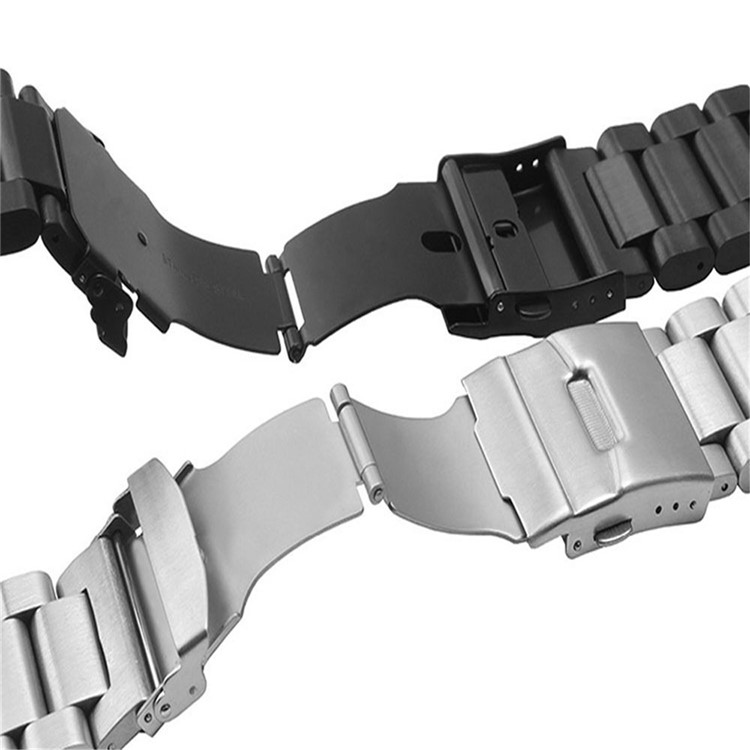 Three Beads Luxury Stainless Steel Wristband with Folding Clasp for Garmin Fenix 3 - Silver Color-5