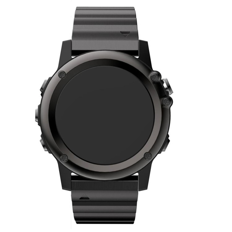 Relógio de aço inoxidável com fivela de borboleta para Garmin Fenix ??3 - Preto-6