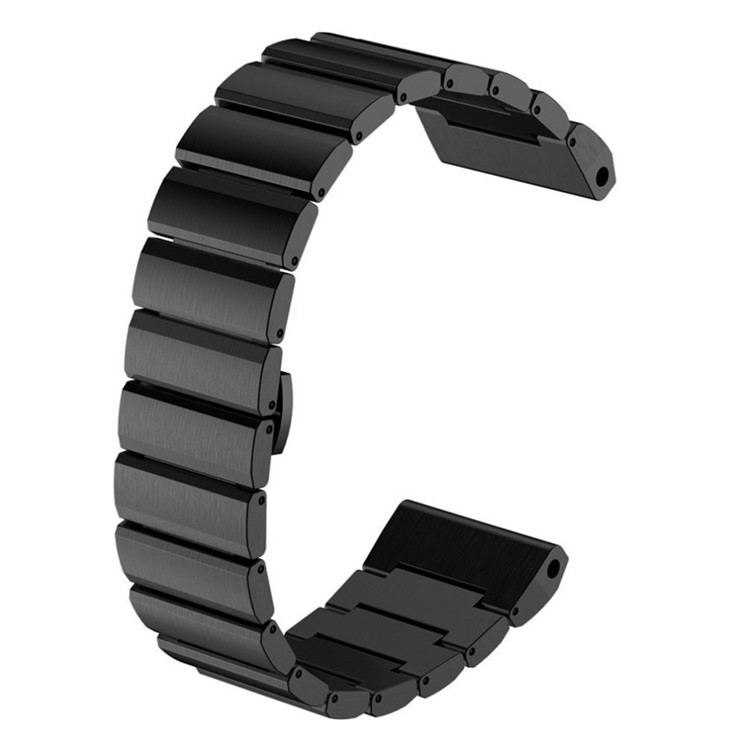 Relógio de aço inoxidável com fivela de borboleta para Garmin Fenix ??3 - Preto-9