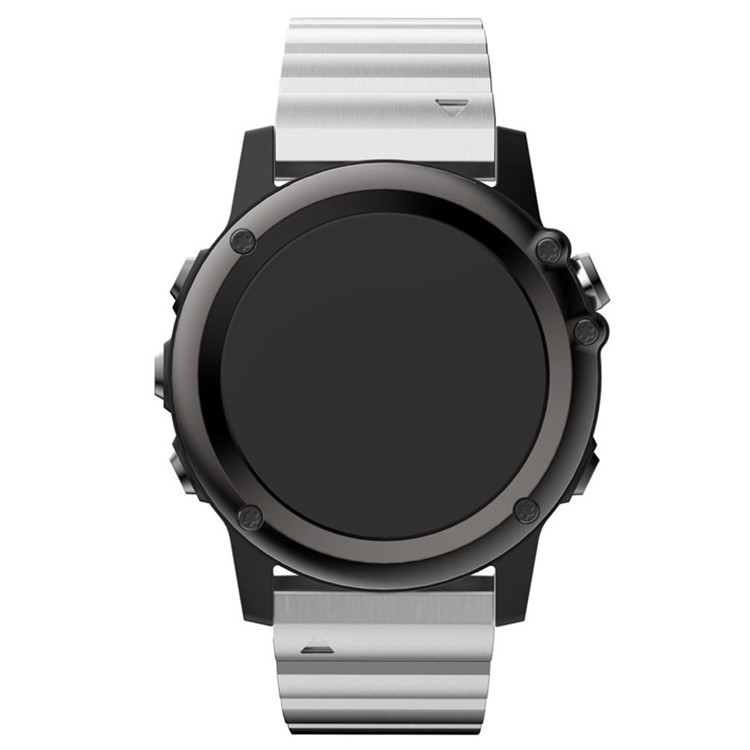 Solid Stainless Steel Watch Band Link Bracelet for Garmin Fenix 3 - Silver Color-2
