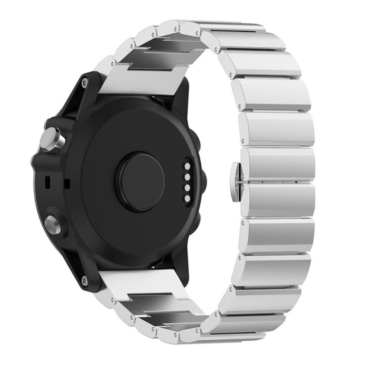 Solid Stainless Steel Watch Band Link Bracelet for Garmin Fenix 3 - Silver Color-3