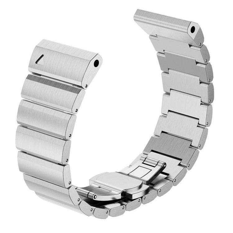 Solid Stainless Steel Watch Band Link Bracelet for Garmin Fenix 3 - Silver Color-5