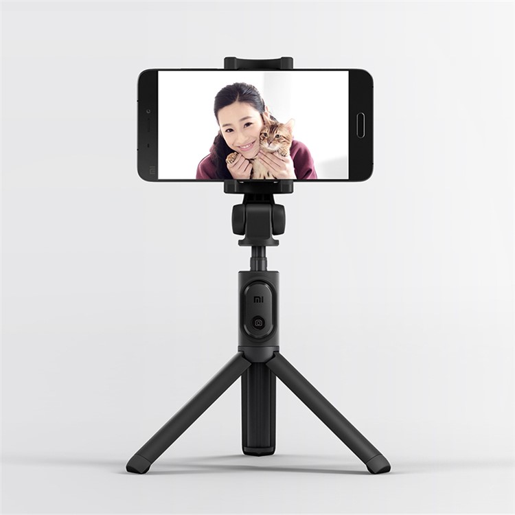 XIAOMI Self-portrait Tripod Extendable Phone Selfie Stick with Built-in Bluetooth Remote Shutter - Grey-6