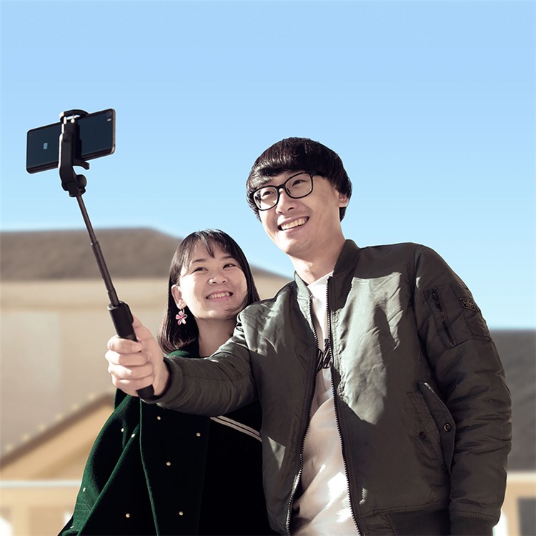 XIAOMI Self-portrait Tripod Extendable Phone Selfie Stick with Built-in Bluetooth Remote Shutter - Grey-7
