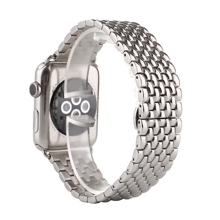 Dragon Pattern Stainless Steel Watchband for 42mm Apple Watch Series 3 Series 2 Series 1 - Silver Color-2