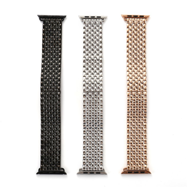 Dragon Pattern Stainless Steel Watchband for 42mm Apple Watch Series 3 Series 2 Series 1 - Silver Color-5