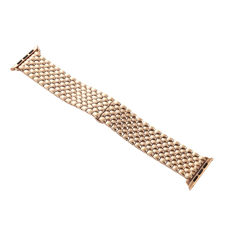 Dragon Pattern Stainless Steel Metal Band for 42mm Apple Watch Series 3 Series 2 Series 1 - Gold Color-3