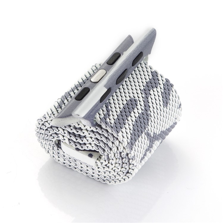 Camouflage Pattern Milanese Stainless Steel Watch Strap Replacement for Apple Watch 42mm Series 3 / 2 / 1 - Silver Color-3