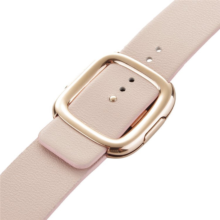 Modern Genuine Leather Watch Strap with Magnetic Buckle for 42mm Apple Watch Series 3 Series 2 Series 1 - Pink-3