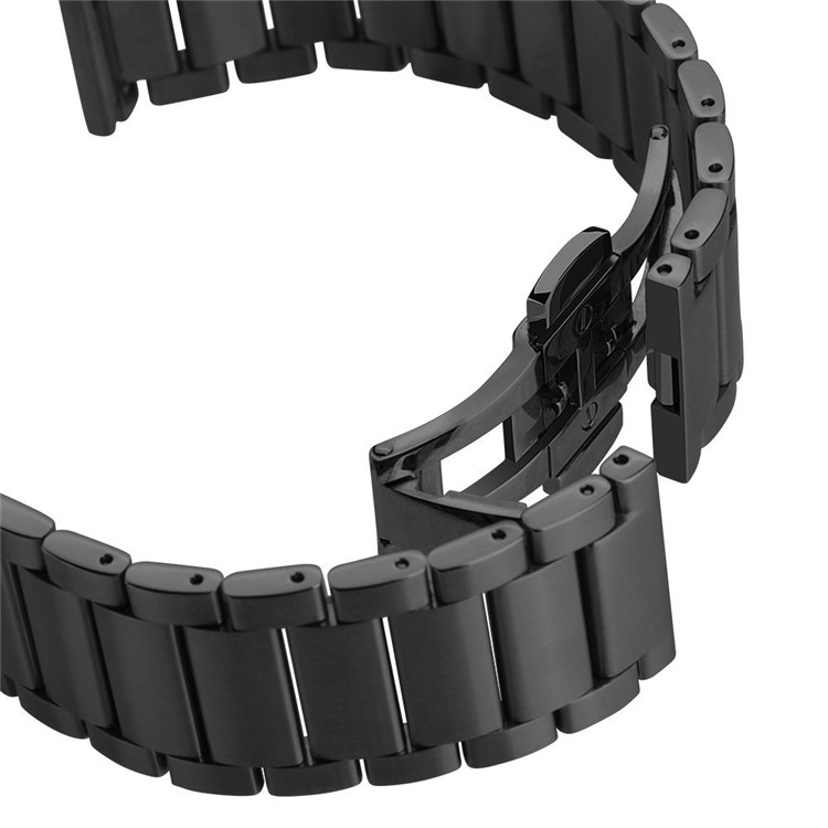 Stainless Steel Metal Watchband Butterfly Closure for Samsung Gear S3 Frontier/Classic - Black-2