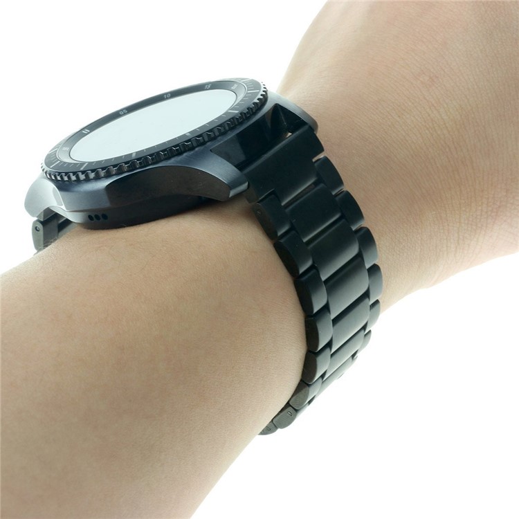 Stainless Steel Metal Watchband Butterfly Closure for Samsung Gear S3 Frontier/Classic - Black-6