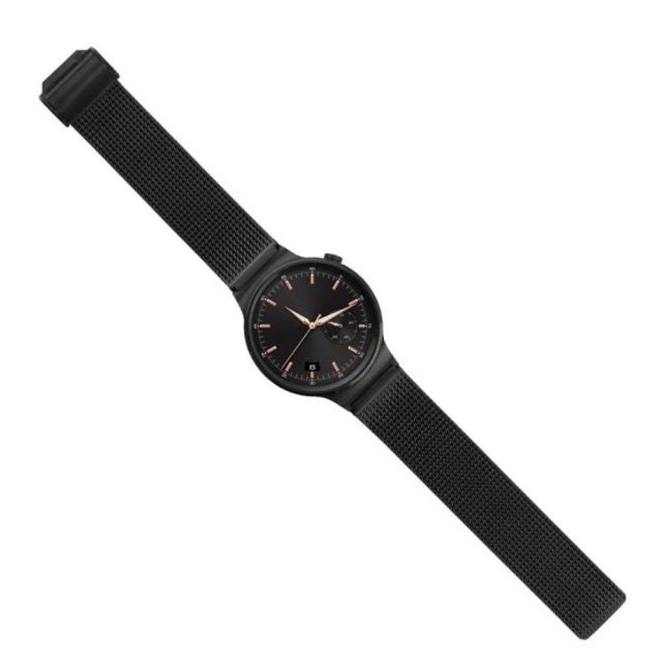 OEM Stainless Steel Mesh Watch Band Strap Replacement for Huawei Watch - Black-2