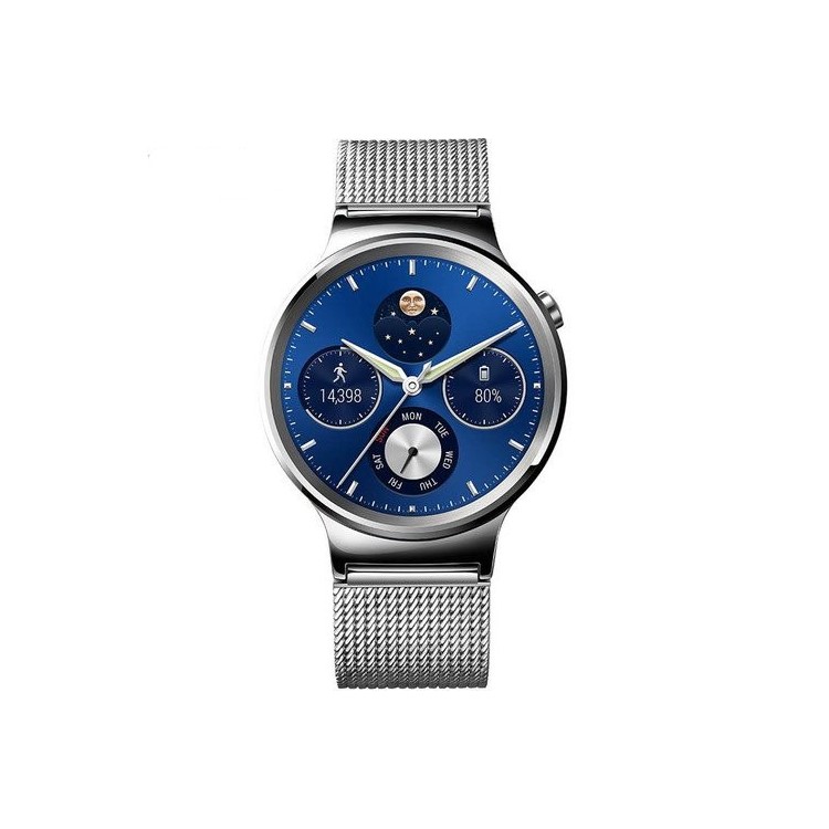 OEM Stainless Steel Metal Mesh Watch Strap Replacement for Huawei Watch - Silver Color-2
