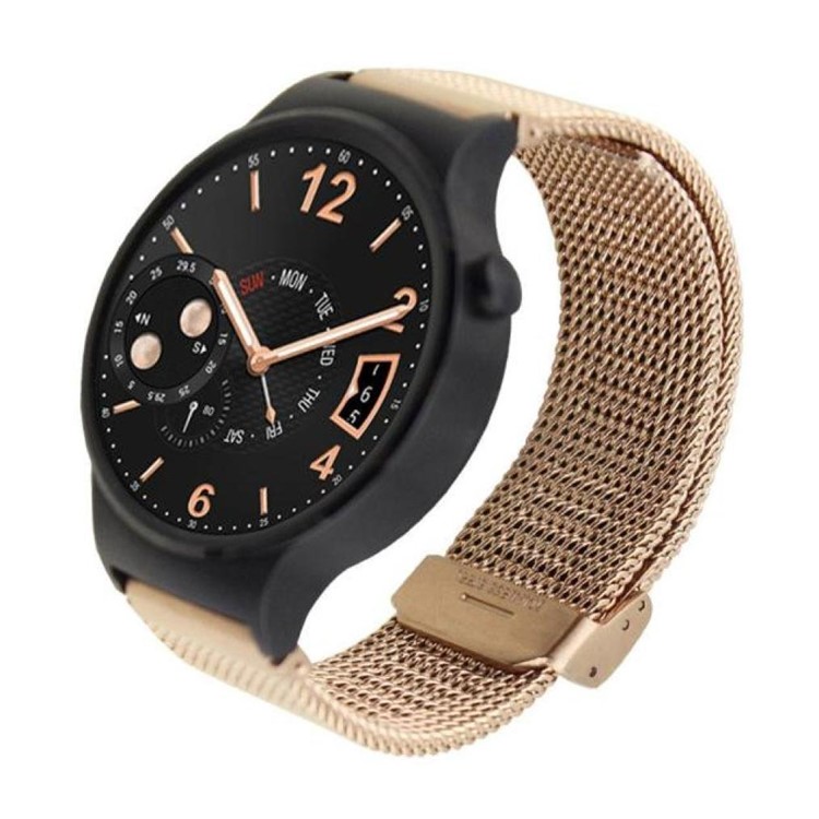 OEM Stainless Steel Mesh Wristband Strap for Huawei Watch - Rose Gold Color-3