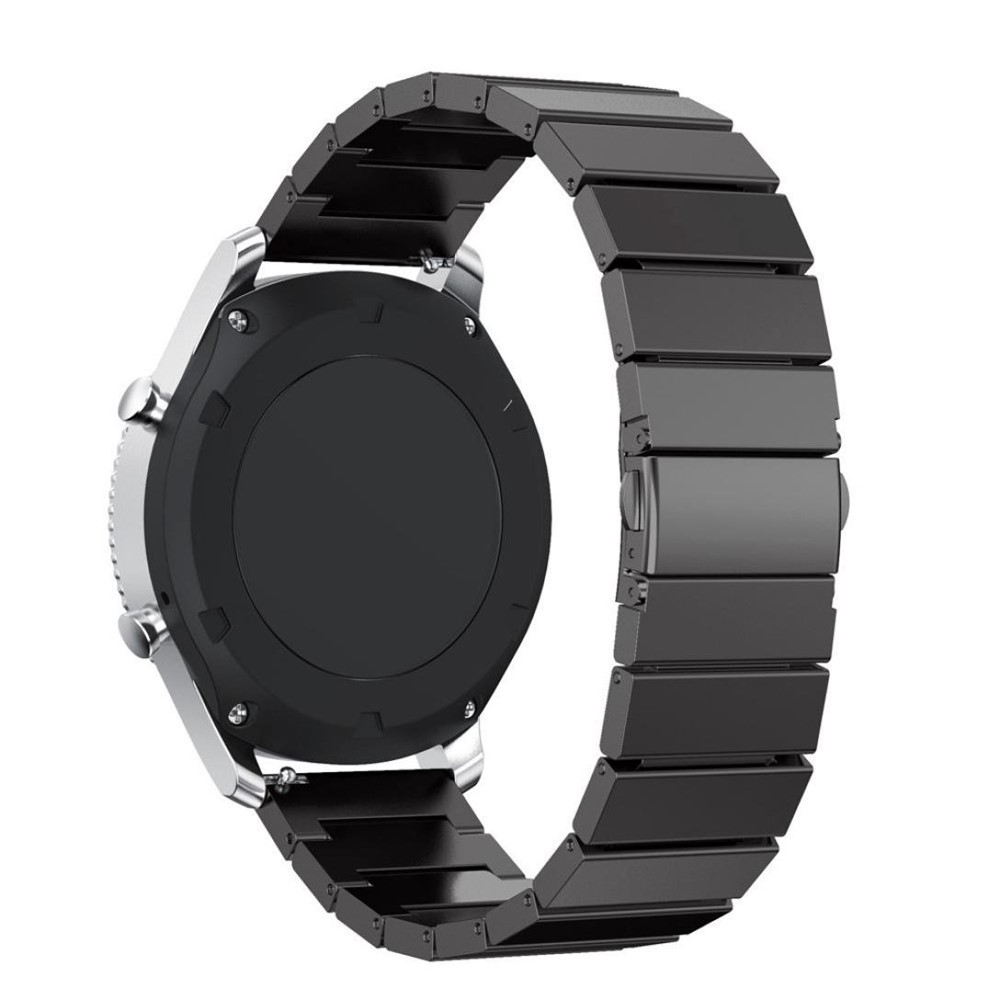 Solid Link Stainless Steel Watch Strap with Folding Clasp for Samsung Gear S3 Classic / S3 Frontier - Black-1