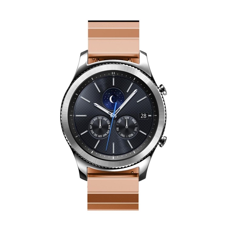 Stainless Steel Solid Link Watch Band with Folding Clasp for Samsung Gear S3 Classic / S3 Frontier - Rose Gold Color-3