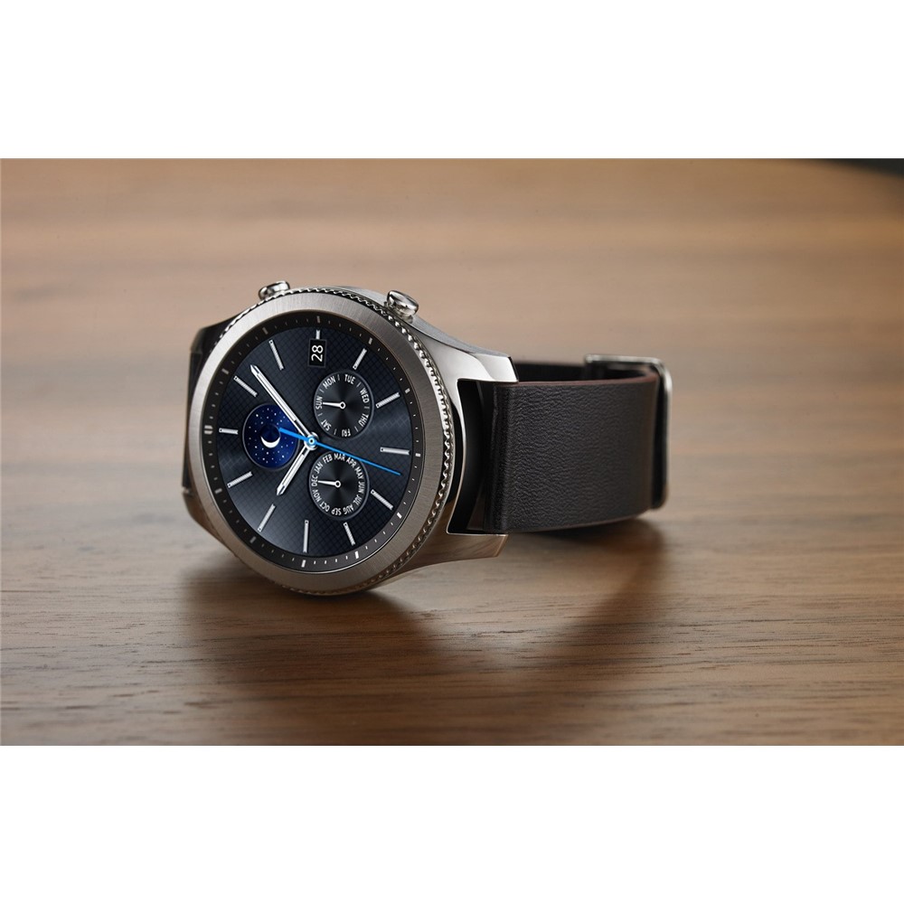 Durable Leather Watch Band for Samsung Gear S3 Classic / S3 Frontier - Black-5