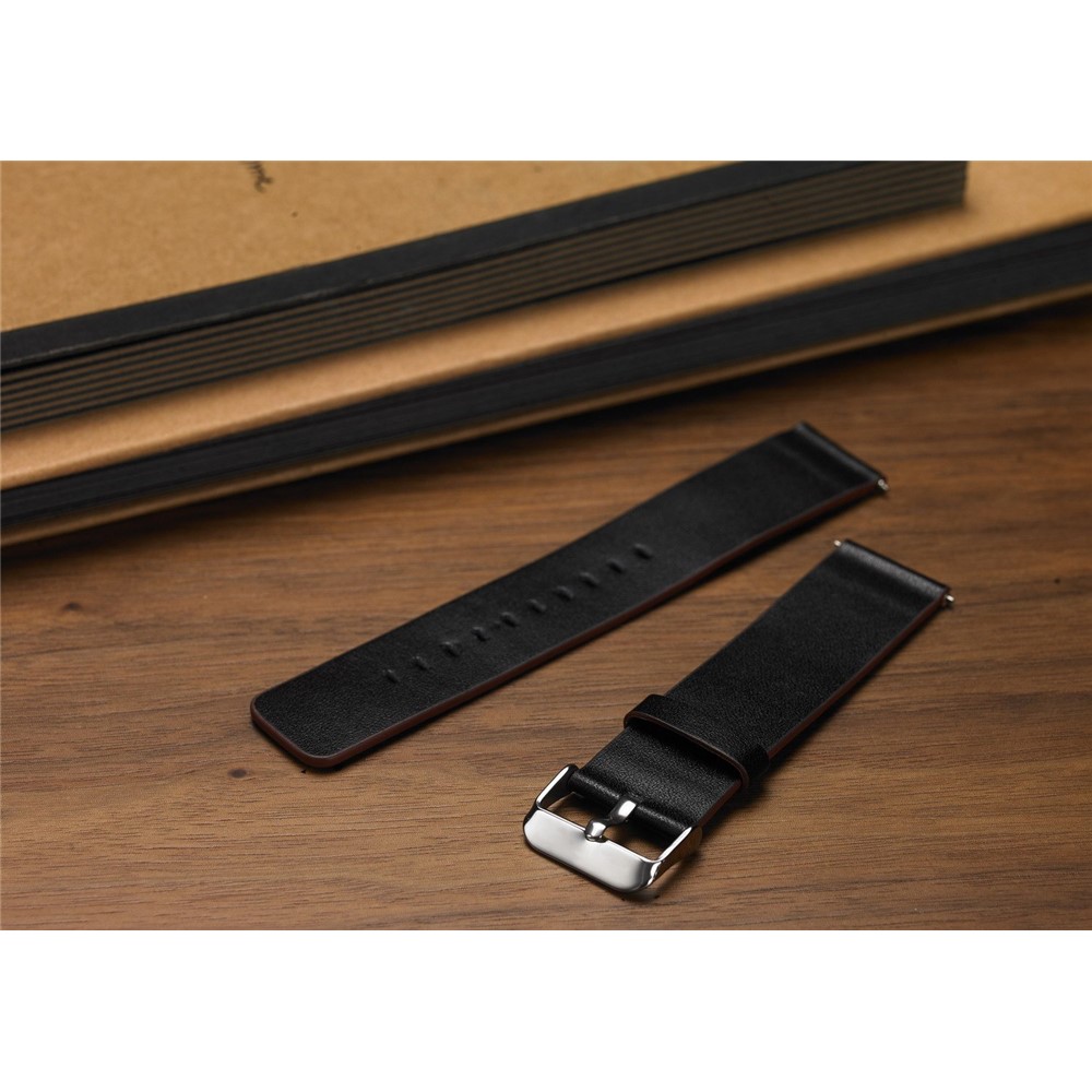 Durable Leather Watch Band for Samsung Gear S3 Classic / S3 Frontier - Black-7