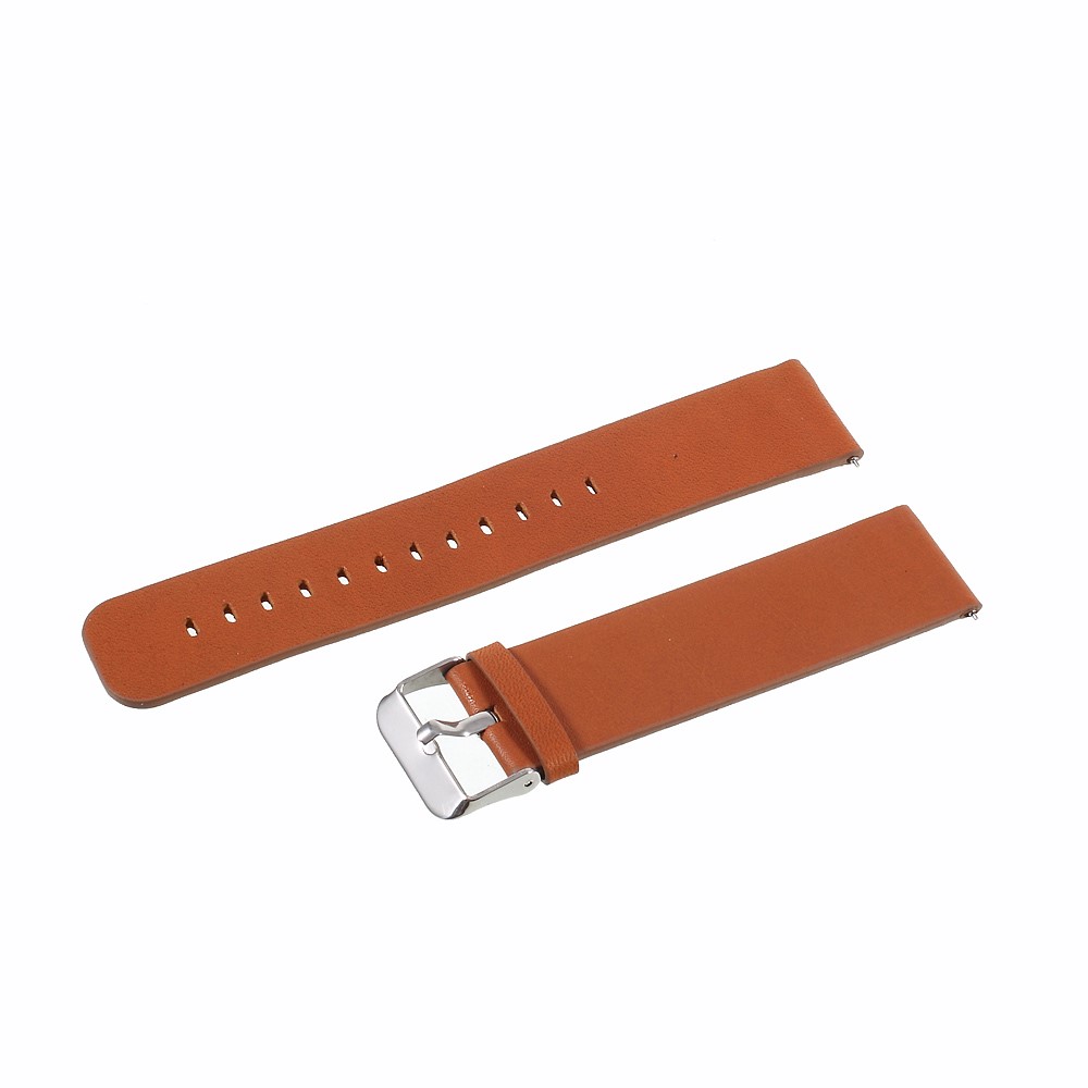 Durable Leather Watch Wrist Band for Samsung Gear S3 Classic / S3 Frontier - Brown-1