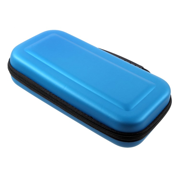Portable Hard Shell Travel Carrying Box Case with Zipper Closure for Nintendo Switch - Blue-3