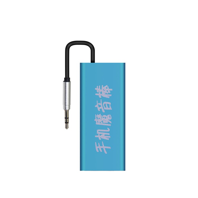 3.5mm Stereo HiFi Headphone Audio Sound Amplifier Adapter - Blue-1
