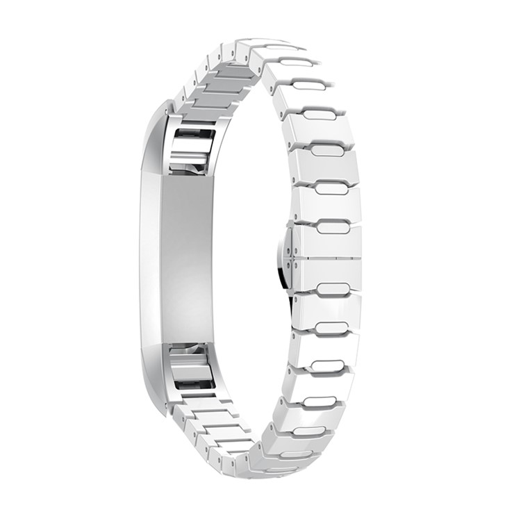 Ceramic Strap Replacement Butterfly Closure Wrist Band for Fitbit Alta / Alta HR - White-3