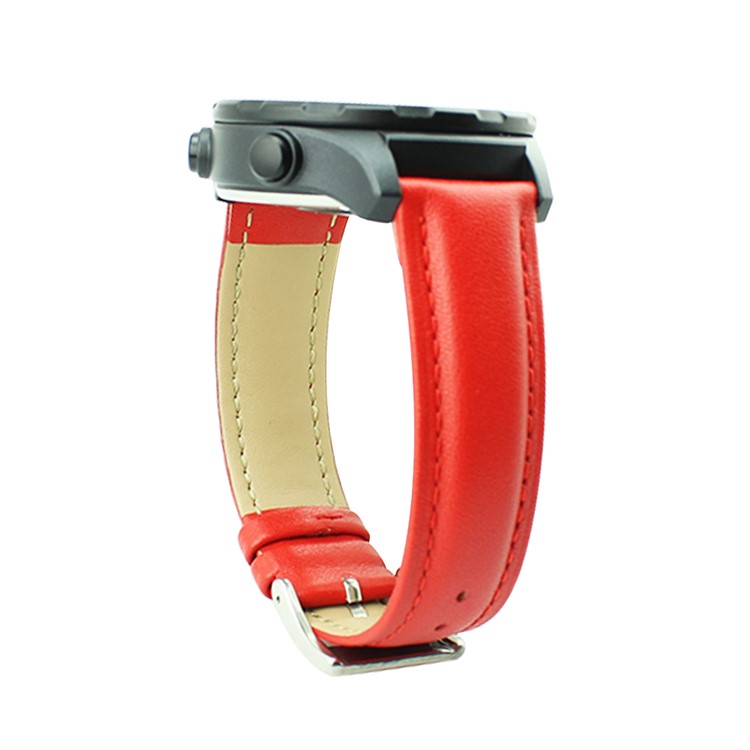 Genuine Leather Watch Bracelet Strap for Huawei Watch 2 - Red-4