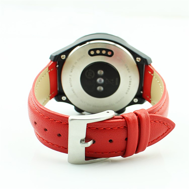 Genuine Leather Watch Bracelet Strap for Huawei Watch 2 - Red-6
