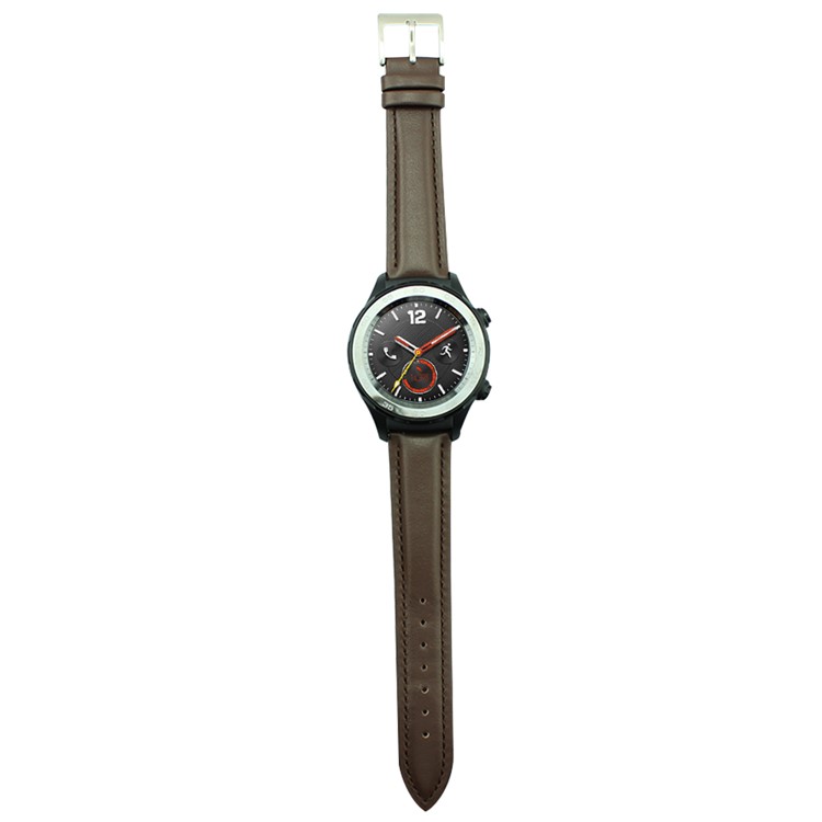 Genuine Leather Watch Band Replacement for Huawei Watch 2 - Coffee-2