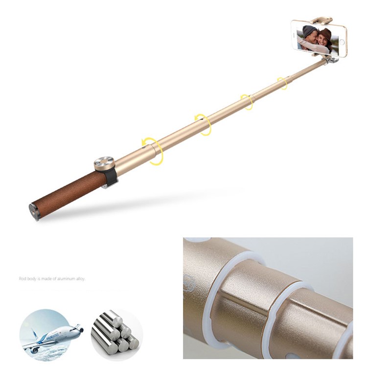 WONEW Selfie Set Extendable Selfie Stick Tripod Mount Adapter with Bluetooth Remote Shutter etc. - Rose Gold Color-5