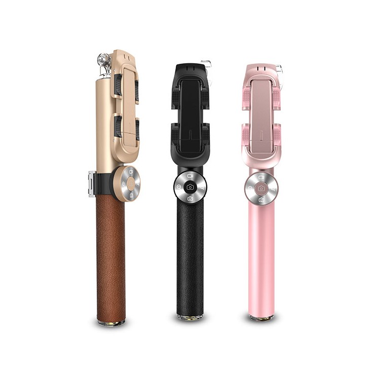 WONEW Selfie Set Extendable Selfie Stick Tripod Mount Adapter with Bluetooth Remote Shutter etc. - Rose Gold Color-9