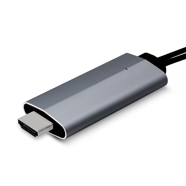 Share HD Display Adapter Audio Cable for iPhone 7 Plus/7, Huawei P10 Etc. - Black-2