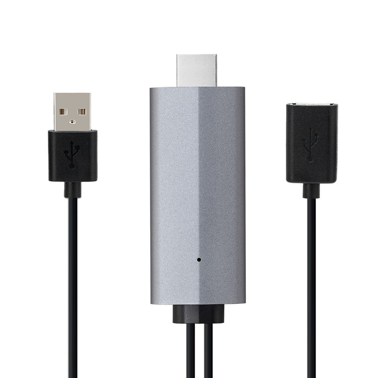 Share HD Display Adapter Audio Cable for iPhone 7 Plus/7, Huawei P10 Etc. - Black-3