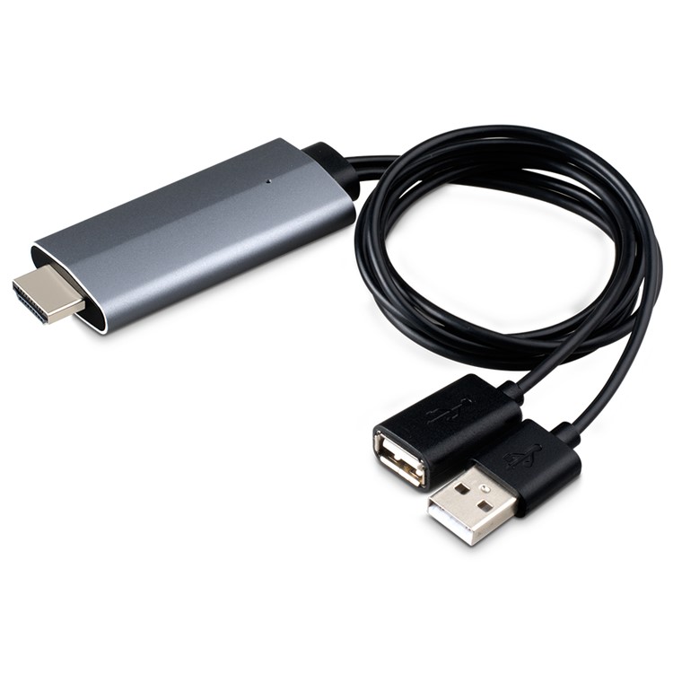 Share HD Display Adapter Audio Cable for iPhone 7 Plus/7, Huawei P10 Etc. - Black-6