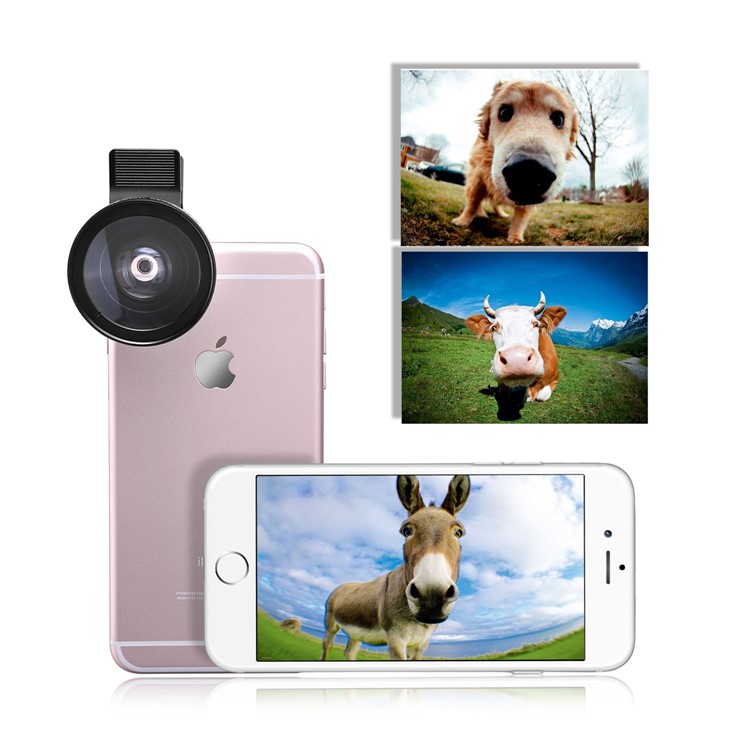 MACTREM 2 in 1 Wide Angle + Macro Universal Cell Phone Lens Kit for iPhone 6s / 6s Plus etc.-1