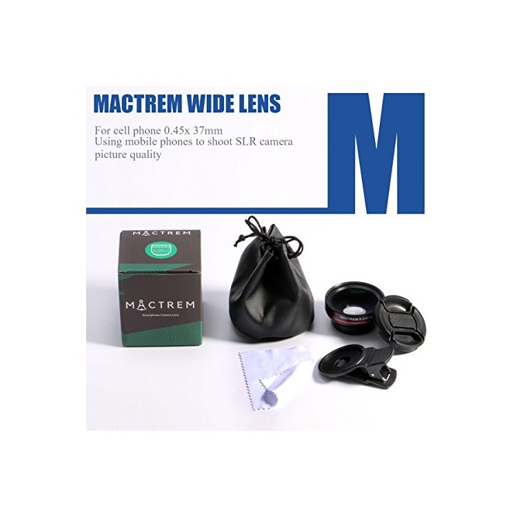 MACTREM 2 in 1 Wide Angle + Macro Universal Cell Phone Lens Kit for iPhone 6s / 6s Plus etc.-14