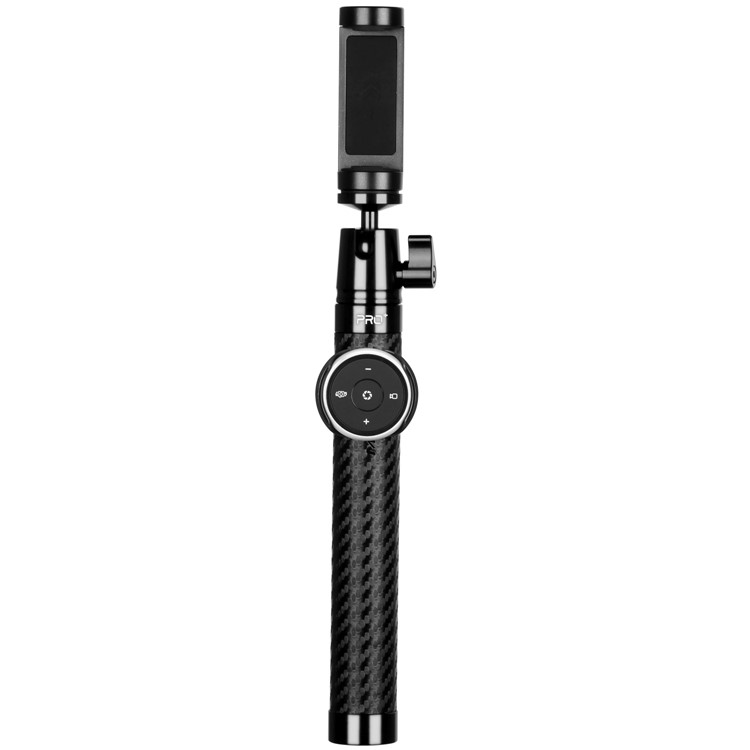 MOMAX Selfie Pro Leather Extendable Bluetooth Selfie Stick Monopod with 1/4" Screw for Phones, Gopro and Cameras - Black-3