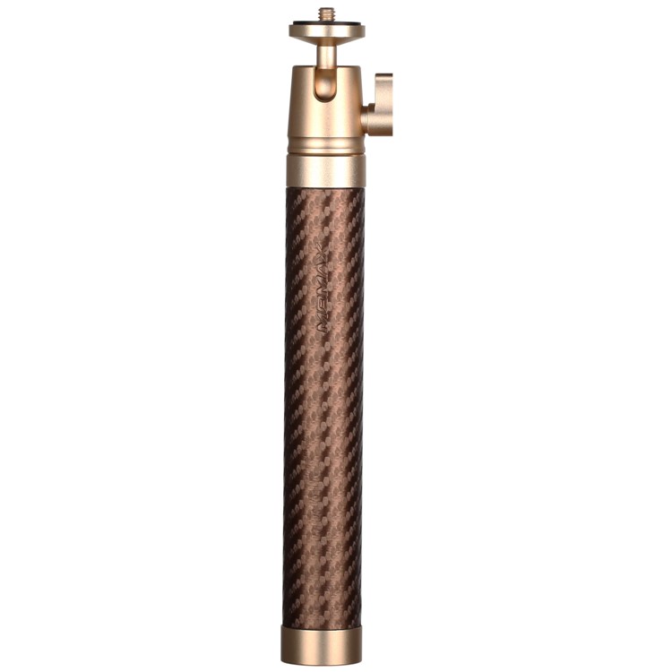 MOMAX Selfie Pro Leather Handheld Smart Bluetooth Selfie Stick Monopod for Phones, Gopro and Cameras - Gold Color-4