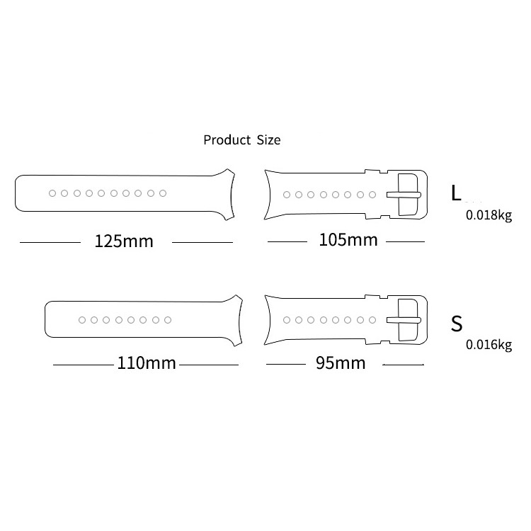 Soft Silicone Bi-color Watch Band for Fitbit Charge 2 - Black + Pink, Size: S-5