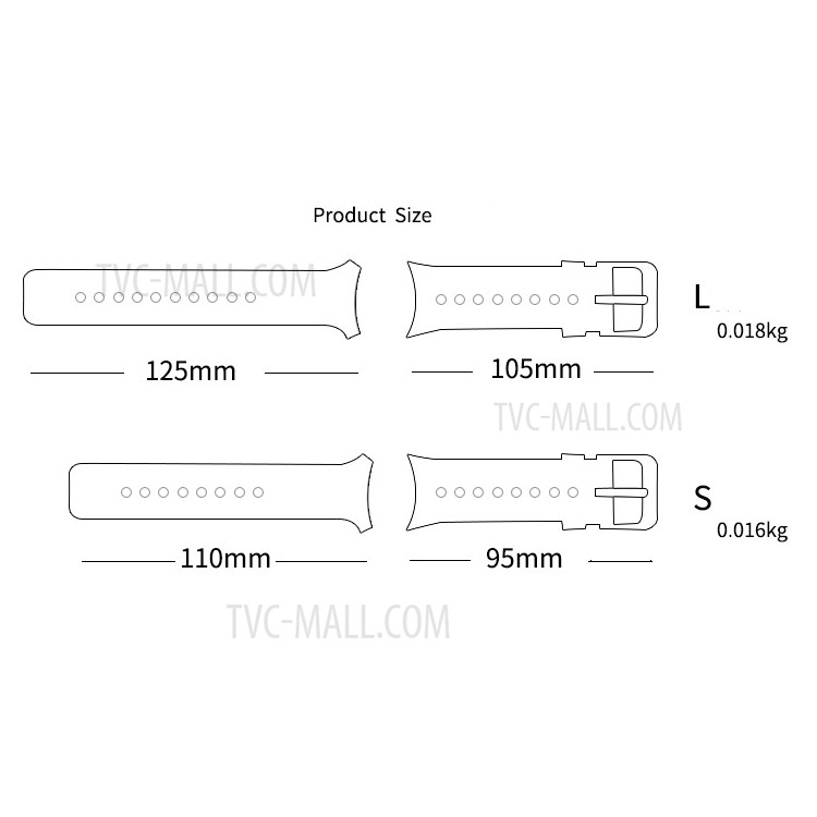Flexible Silicone Bi-color Watch Band Replacement for Fitbit Charge 2 - Purple + Yellowgreen, Size: S-5
