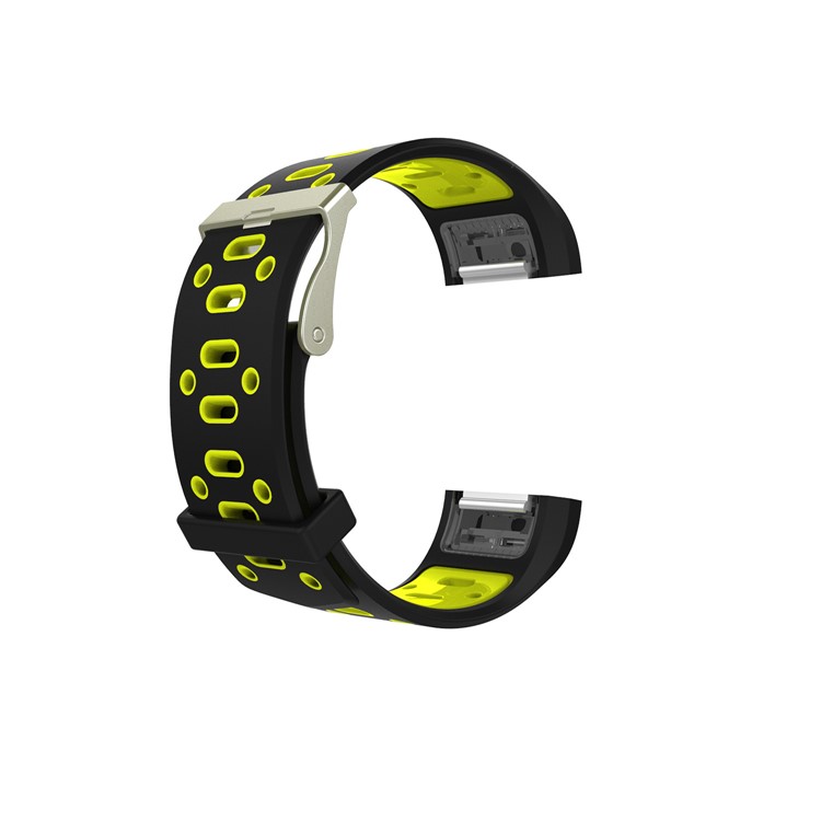 10Pcs/Set Bi-color Soft-Silikon-Uhr-Band-Ersatz für Fitbit Charge 2, Größe: S-9