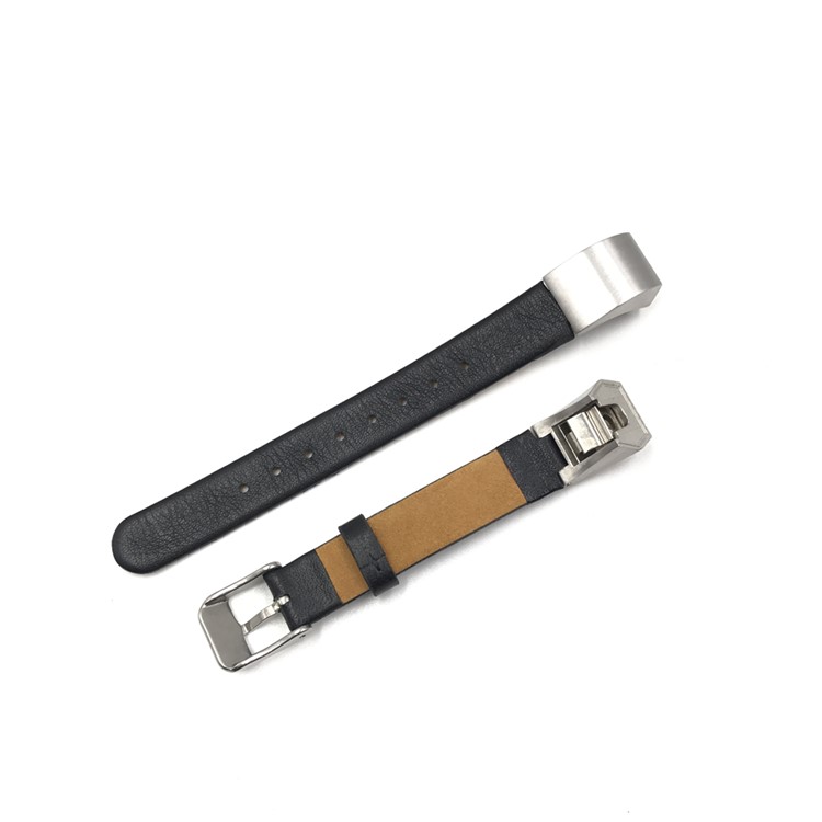 Banda de relógio de couro genuíno para o Fitbit Alta HR / Fitbit Alta - negro-2