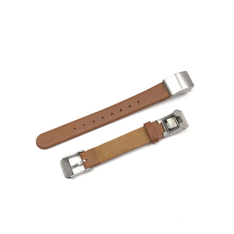Genuine Leather Watch Strap with Classic Buckle for Fibit Alta HR / Fitbit Alta - Brown-2