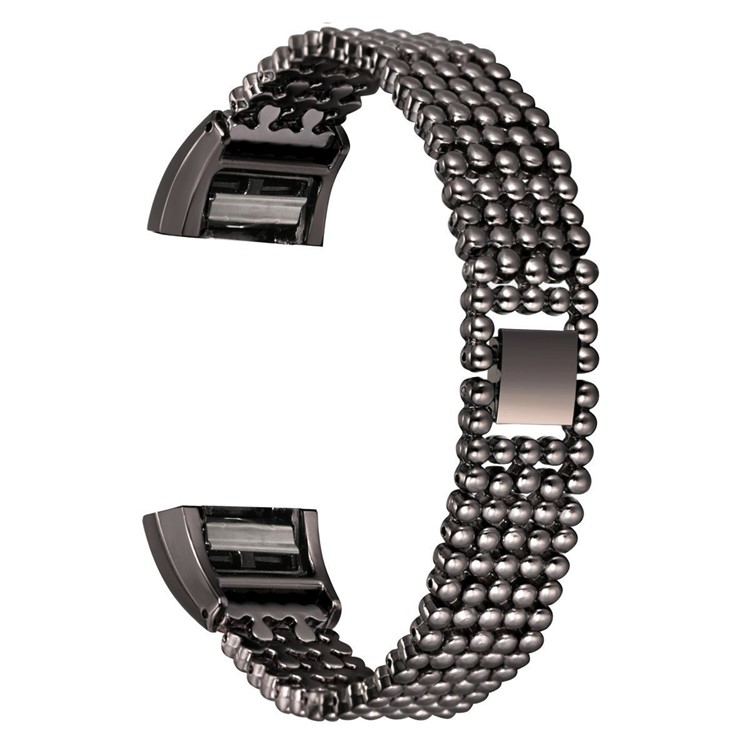 5 BReposição da faixa de relógio em aço inoxidável para Fitbit Charge 2 - negro-1